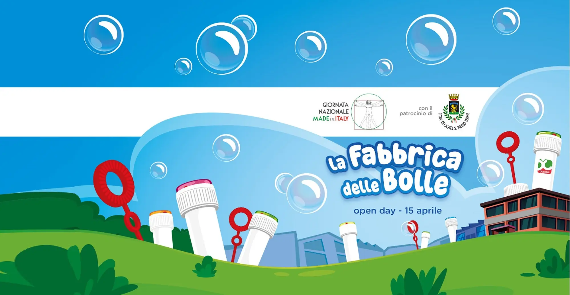 Giornata Nazionale del Made in Italy: Dulcop apre la nuova sede della “Fabbrica delle Bolle” a Osteria Grande 