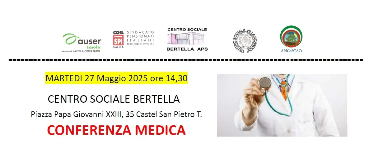 Conferenza medica al Centro sociale Bertella