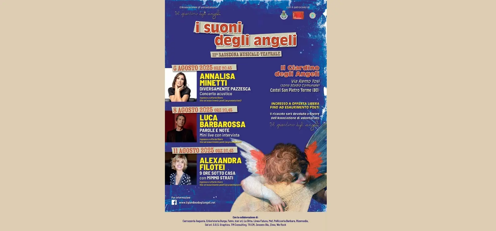 I Suoni degli Angeli: "Parole e note" con Luca Barbarossa