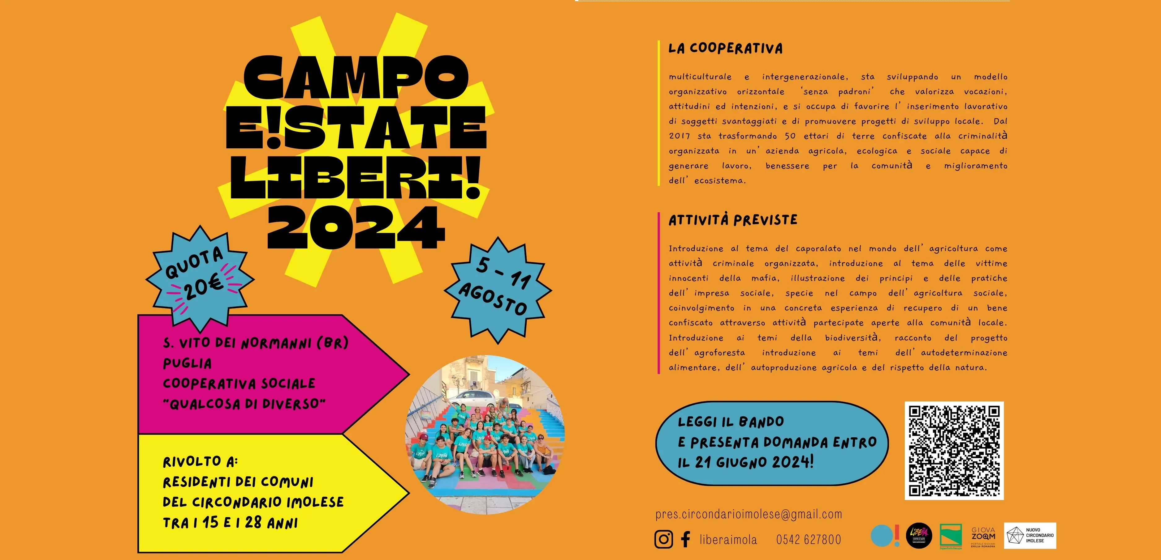 Campo E!State Liberi! 2024: incontro di presentazione