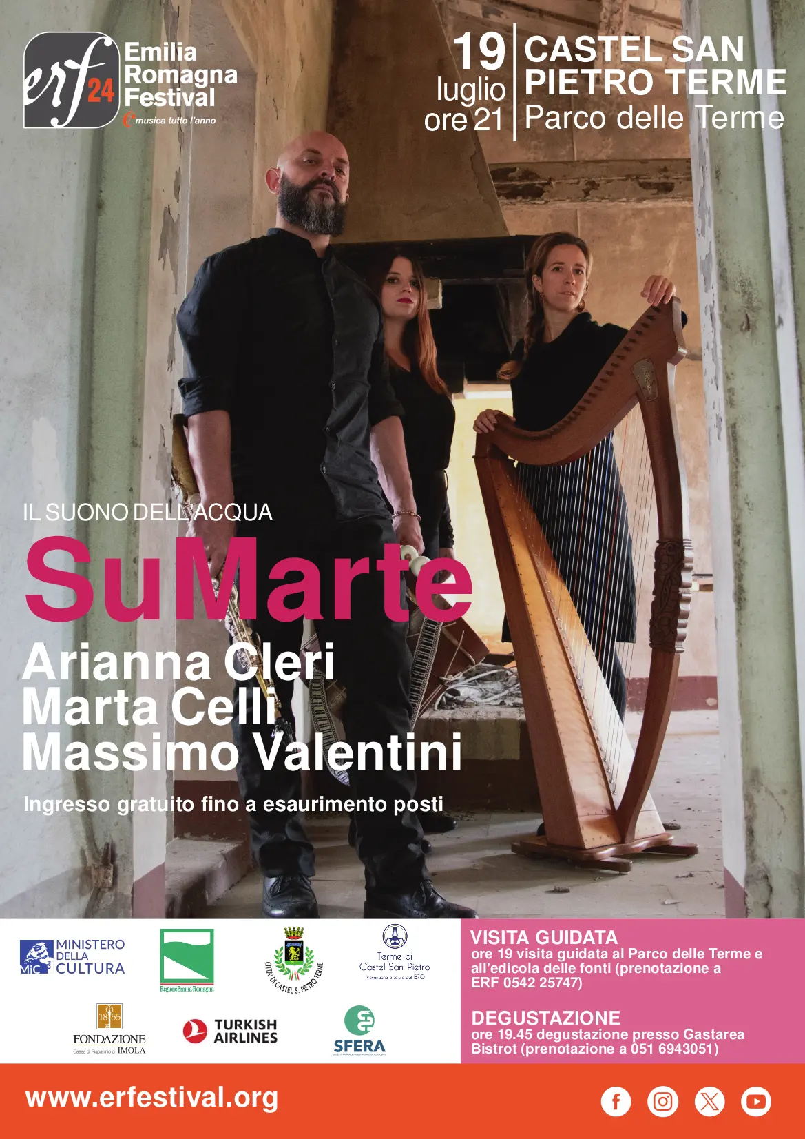 ERF Summer 2024: concerto "SuMarte" nel Parco delle Terme