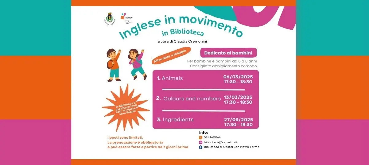 Inglese in movimento in Biblioteca: "Ingredients"