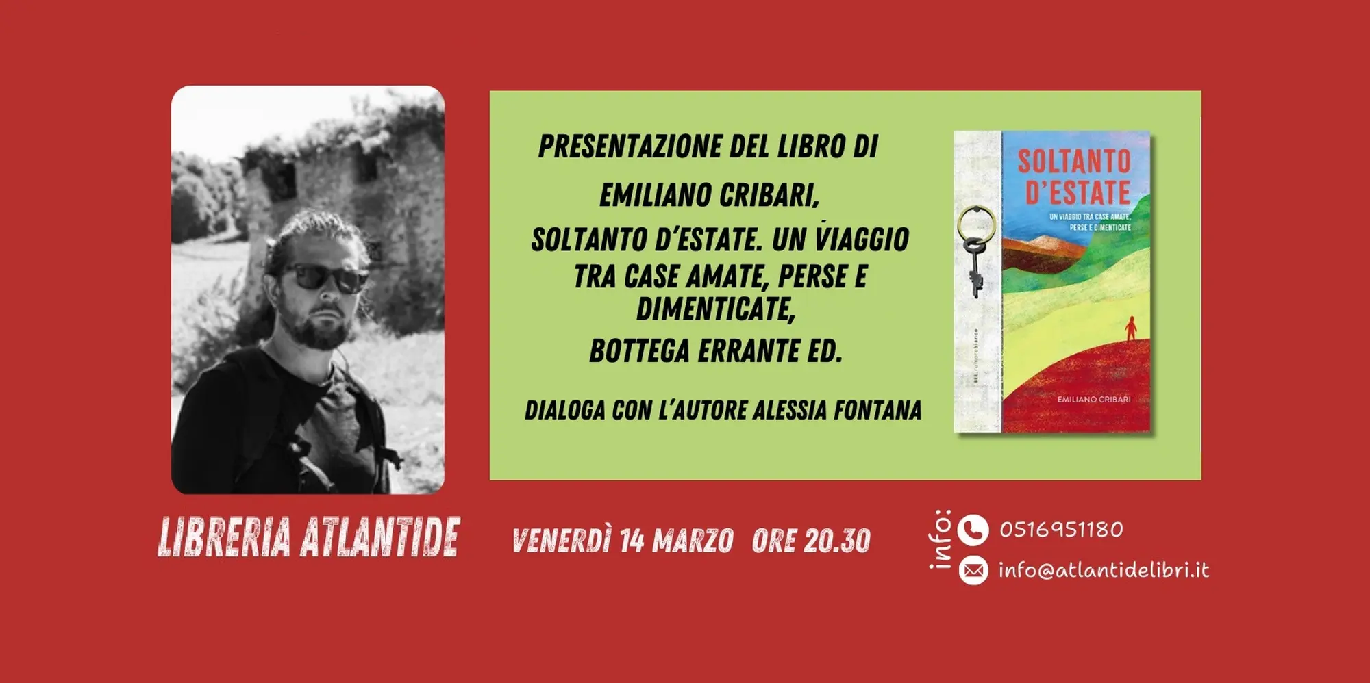 Libreria Atlantide: RINVIATA la presentazione del libro