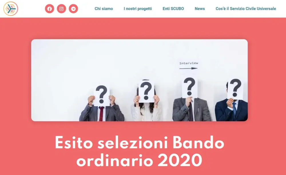 Servizio Civile Universale: pubblicate le graduatorie provvisorie
