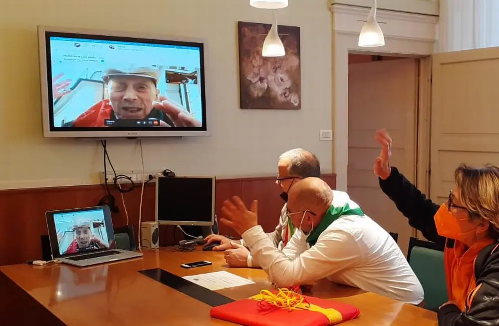 Liberazione di Castel S. Pietro: auguri per i 100 anni di Gilberto Malvestuto della Brigata Maiella