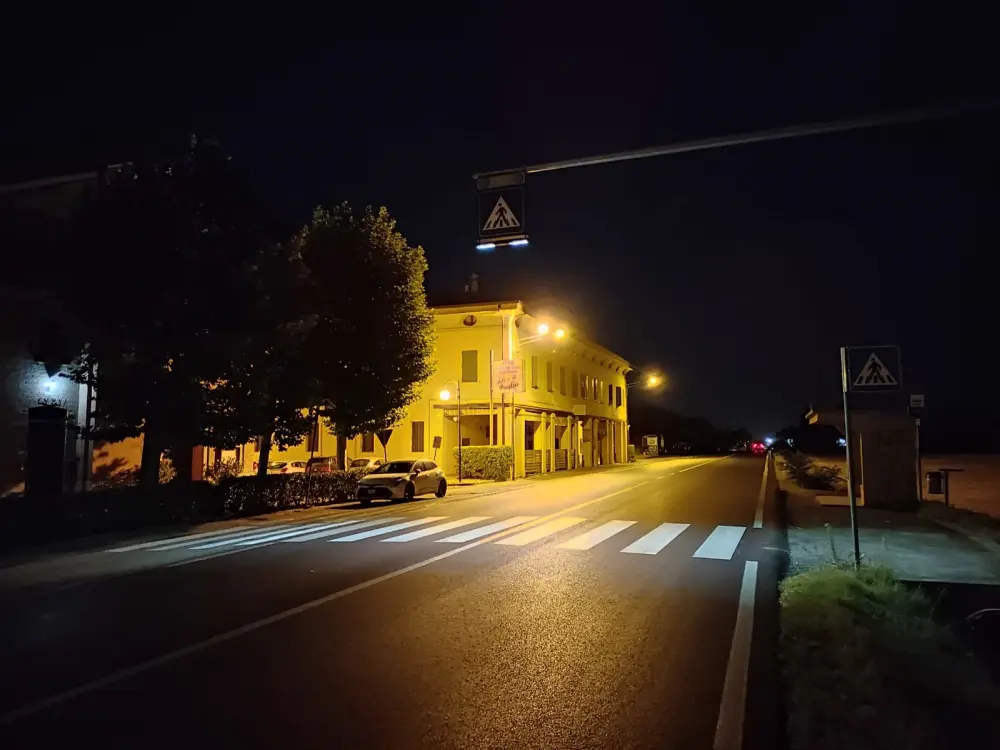 Più sicuro con la nuova illuminazione il passaggio pedonale di Gallo Bolognese