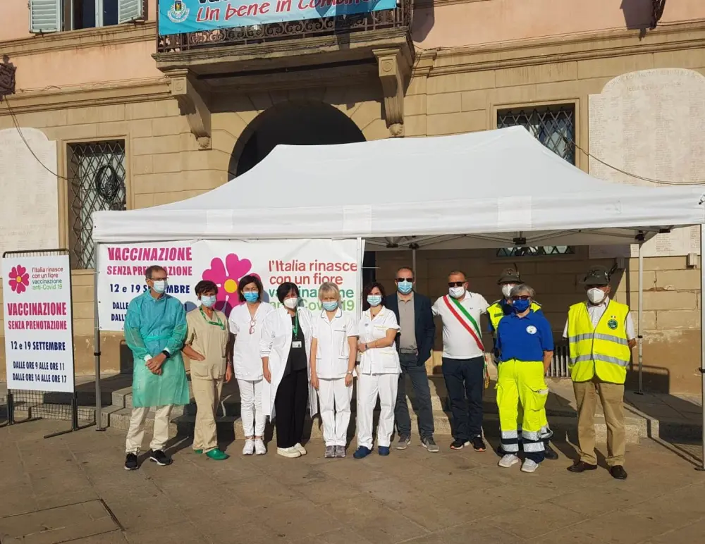 Domenica 19 secondo open day vaccinale nel portone centrale del Municipio