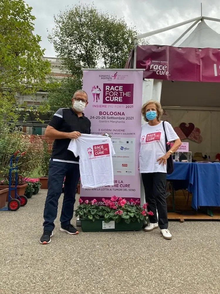 Il sindaco Fausto Tinti ha partecipato alla “Race for the cure”