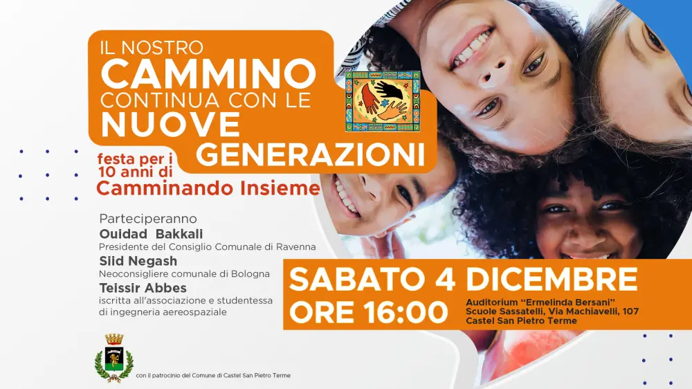 Sabato 4 Festa per i 10 anni di Camminando Insieme