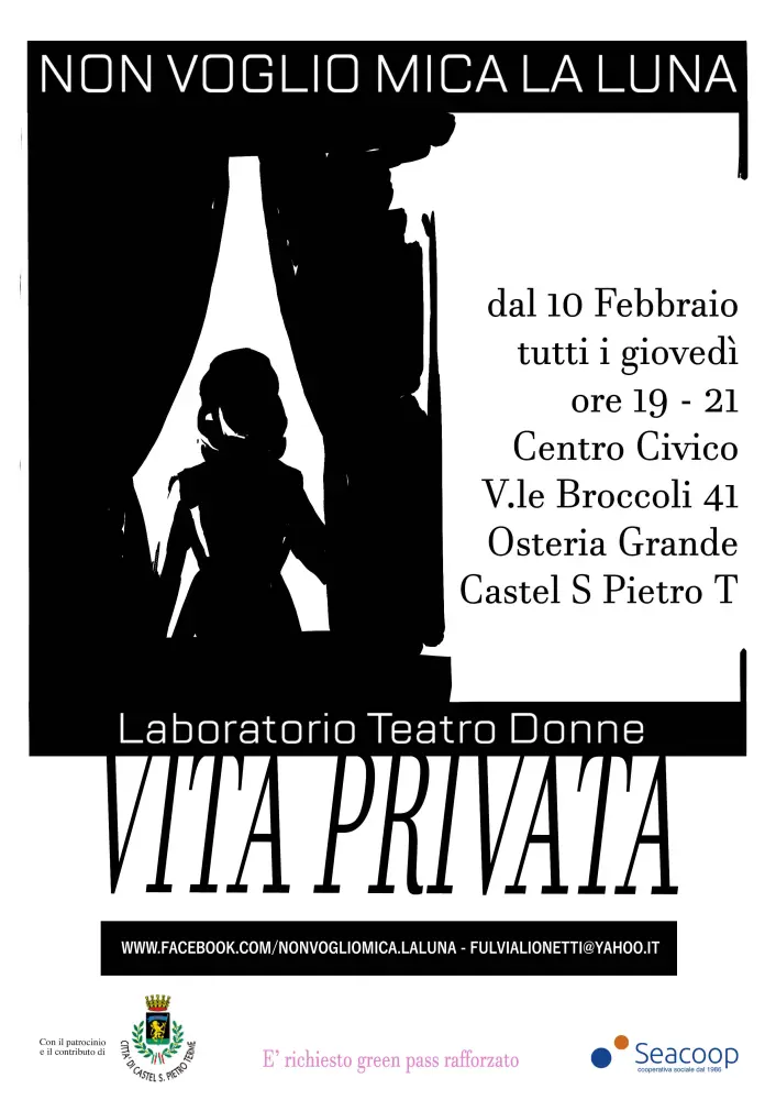 Al via il 10 febbraio al Centro civico di Osteria Grande il Laboratorio Teatro Donne
