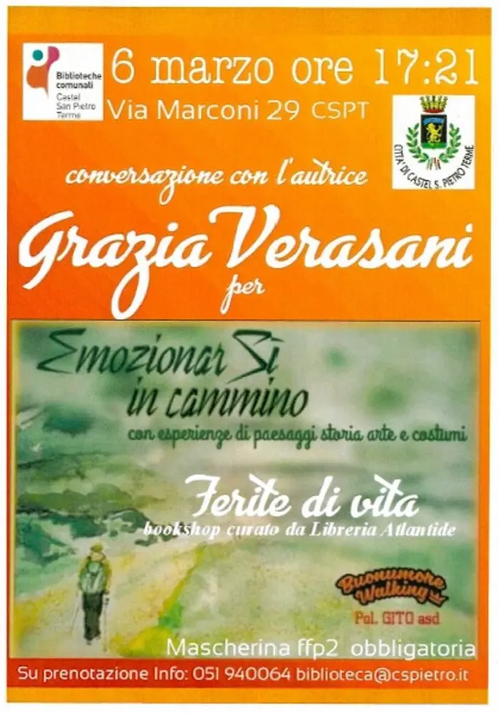 Conversazione con Grazia Verasani in biblioteca domenica 6 ore 17,21