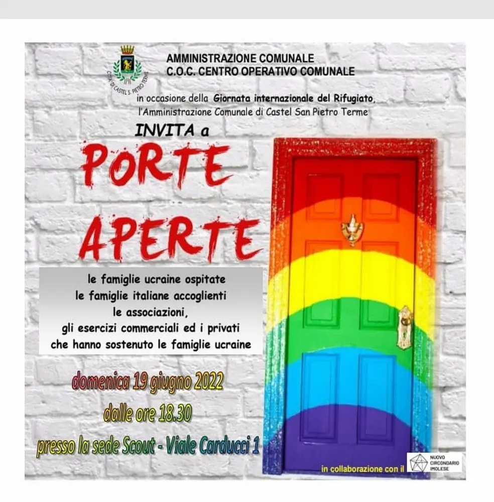 Domenica 19 ore 18,30 alla sede scout “Porte Aperte”, momento di festa con le famiglie ucraine
