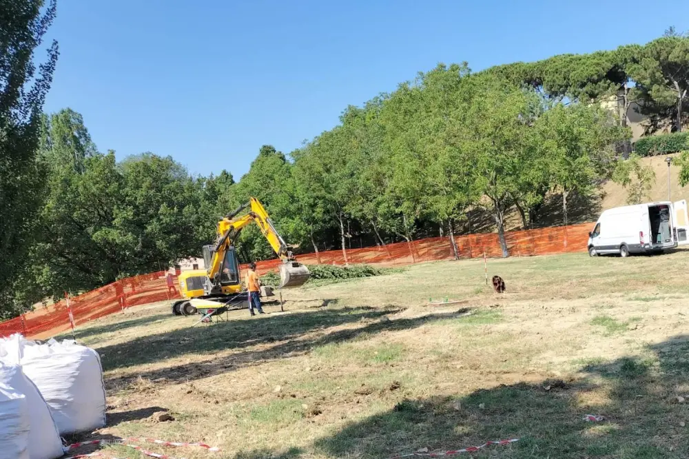 Sono iniziati i lavori nel parcheggio di viale Oriani