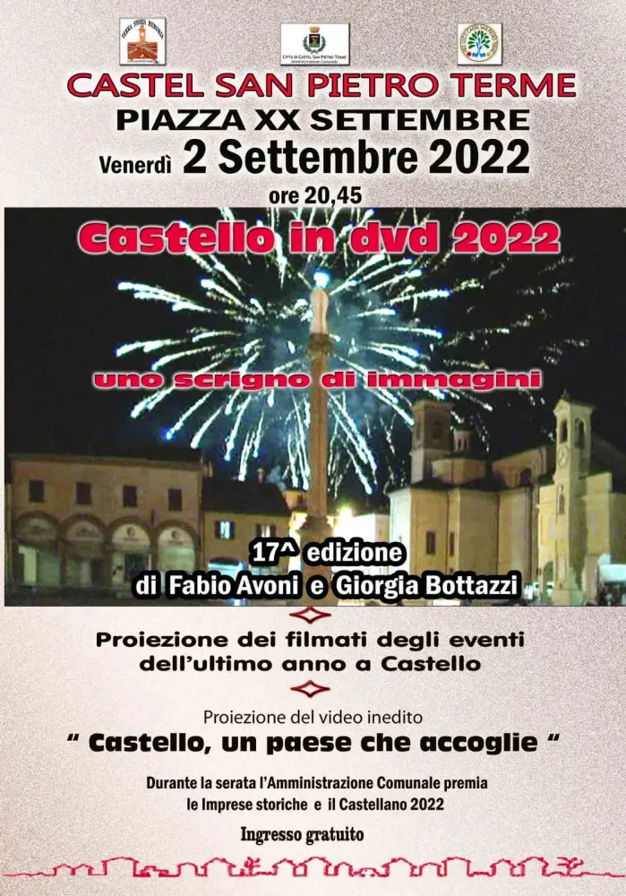 “Castello in dvd” venerdì 2 ore 20,45 in piazza XX Settembre