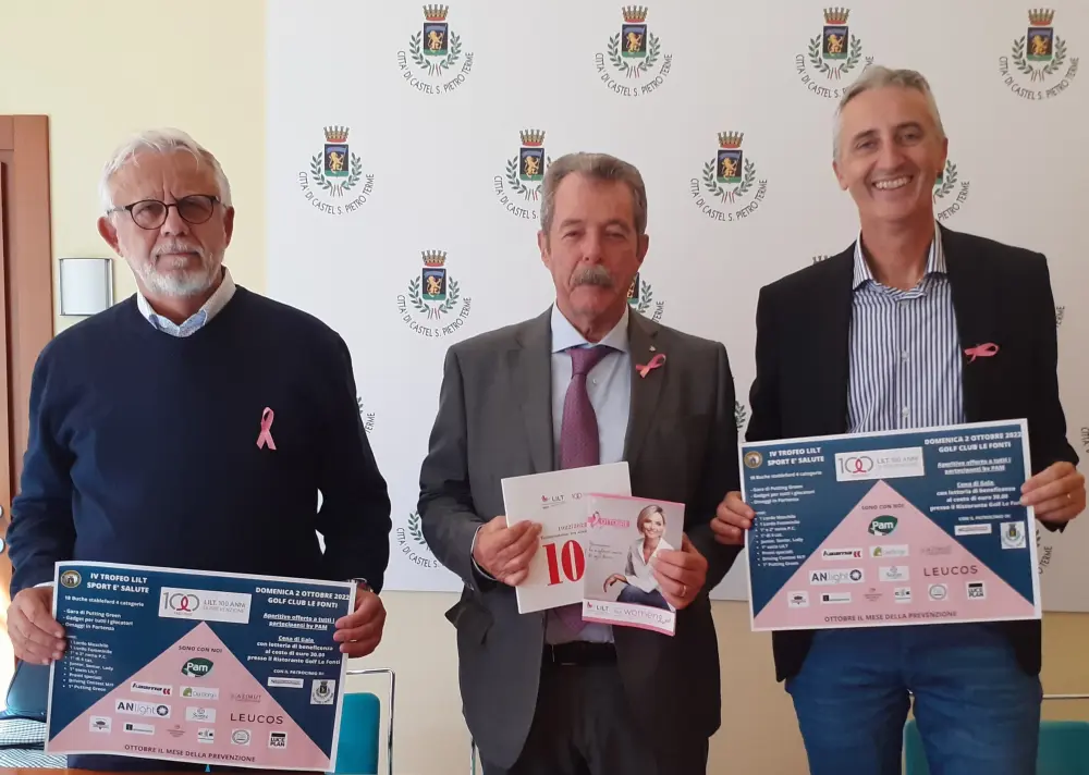 4° Trofeo LILT “Sport è Salute” domenica 2 ottobre al Golf Club Le Fonti