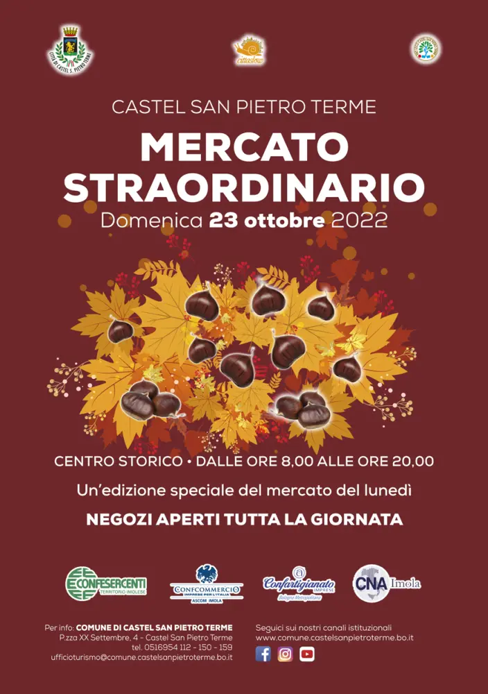 Domenica 23: Mercato straordinario dalle 8 alle 20