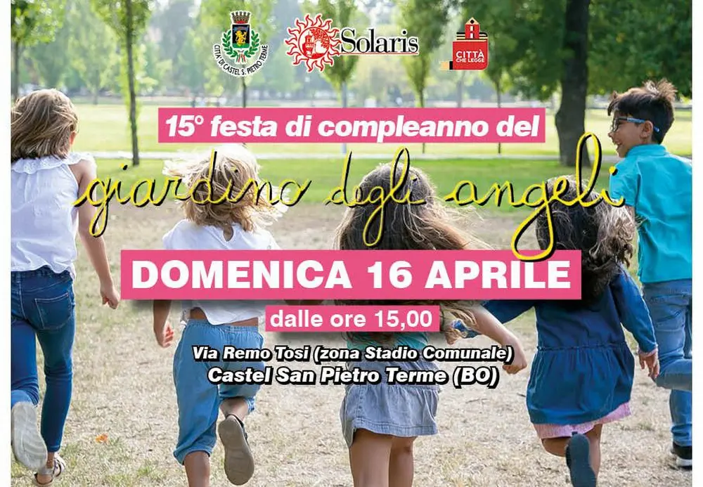 Festa per il 15° Compleanno del Giardino degli Angeli domenica 16 ore 15