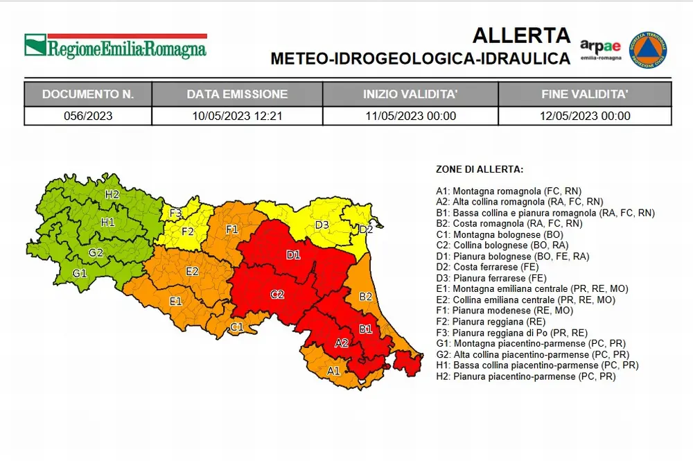 Il sindaco Tinti: «Allerta rossa anche per giovedì 11, ma le previsioni sembrano meno critiche»