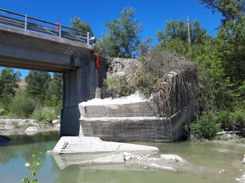 Aperto il cantiere del Ponte Mingardona a San Clemente