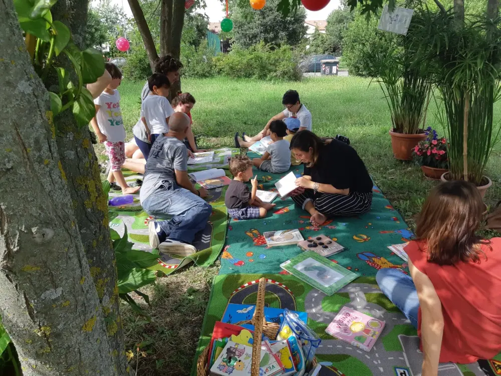 Martedì 6 ore 16,30 “Grande festa di primavera” nel cortile della Biblioteca di Osteria Grande