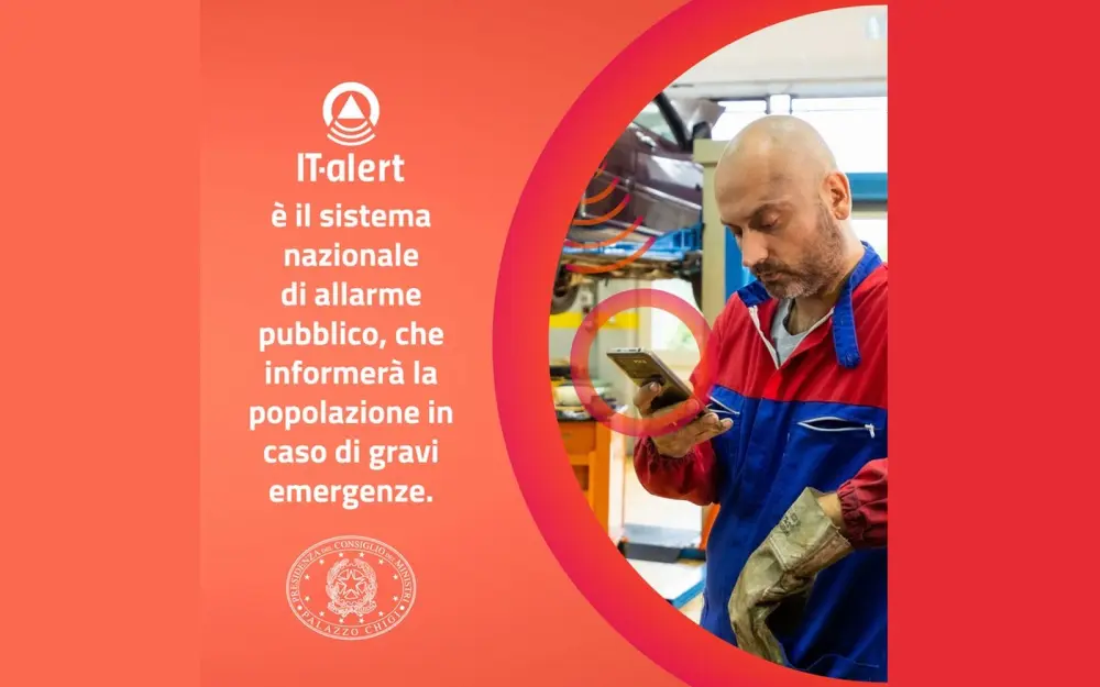 IT-alert, lunedì 10 luglio test per il nuovo sistema di allarme pubblico nazionale