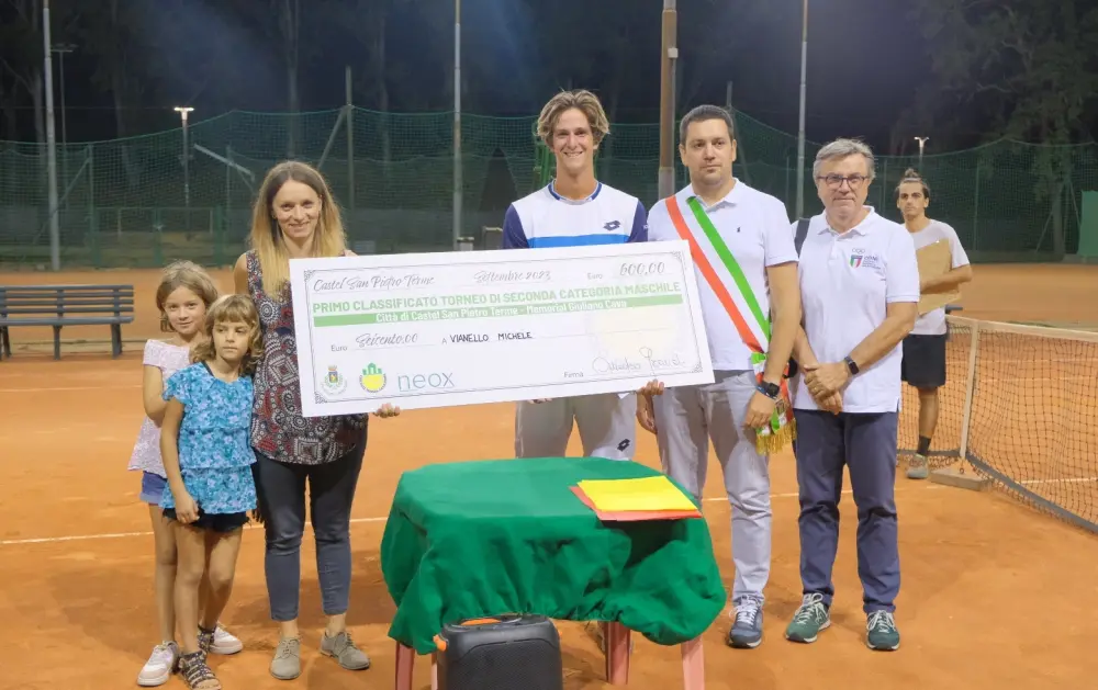 3° Torneo di tennis Città di Castel San Pietro: vince Michele Vianello