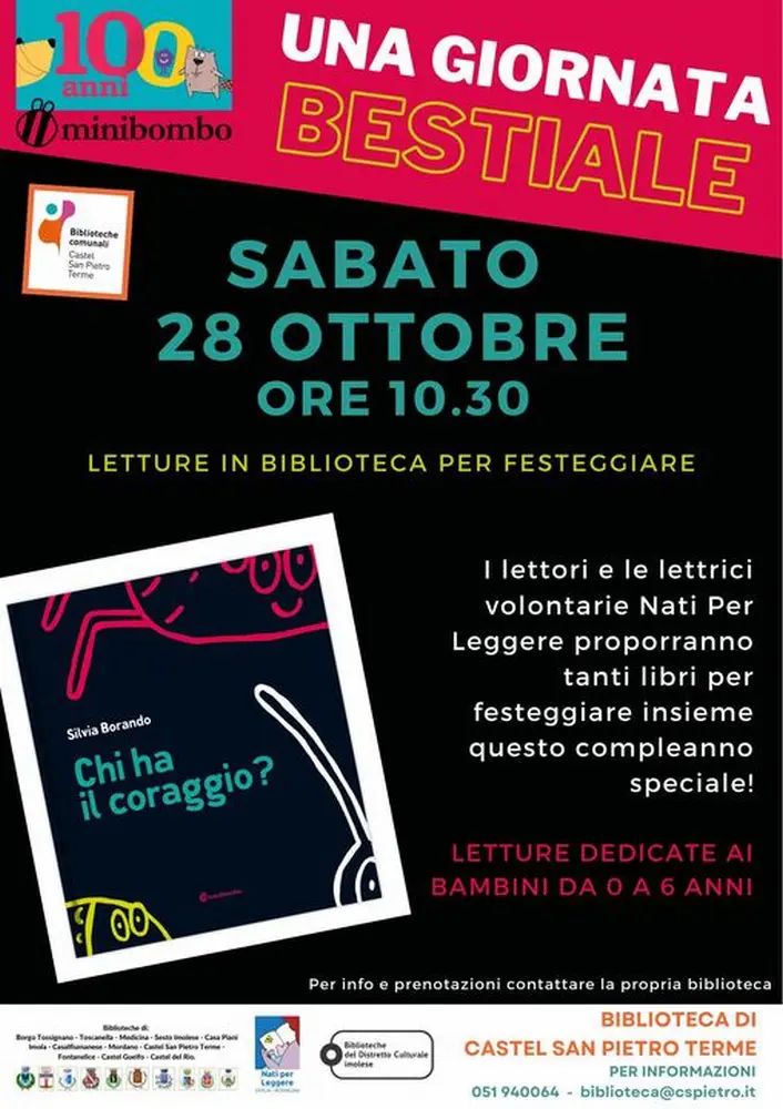 Biblioteca Cspt: sabato 28 ore 10 “Minibombo compie 10 anni!”