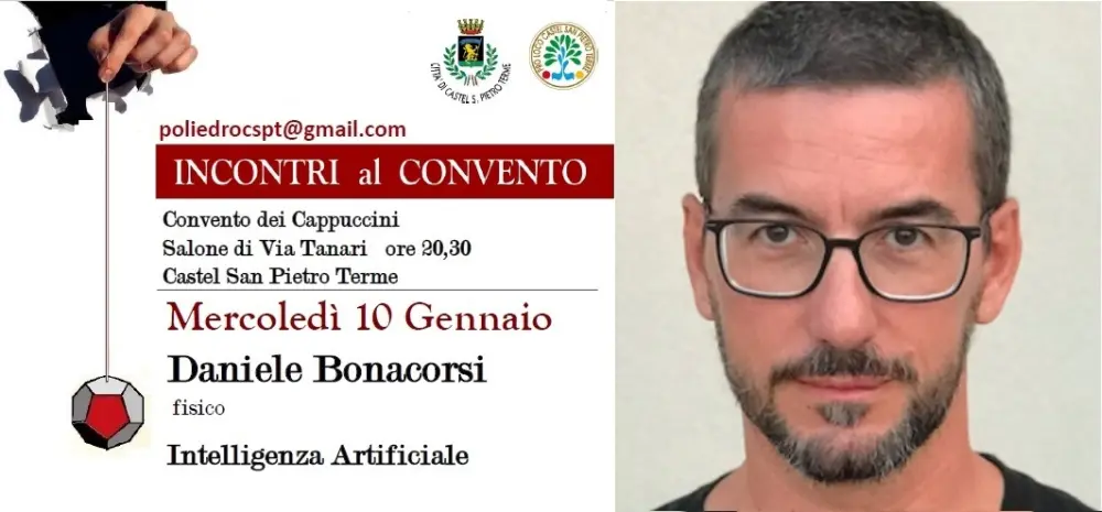 Incontri al Convento: mercoledì 10 il fisico Daniele Bonacorsi parla di “Intelligenza Artificiale”