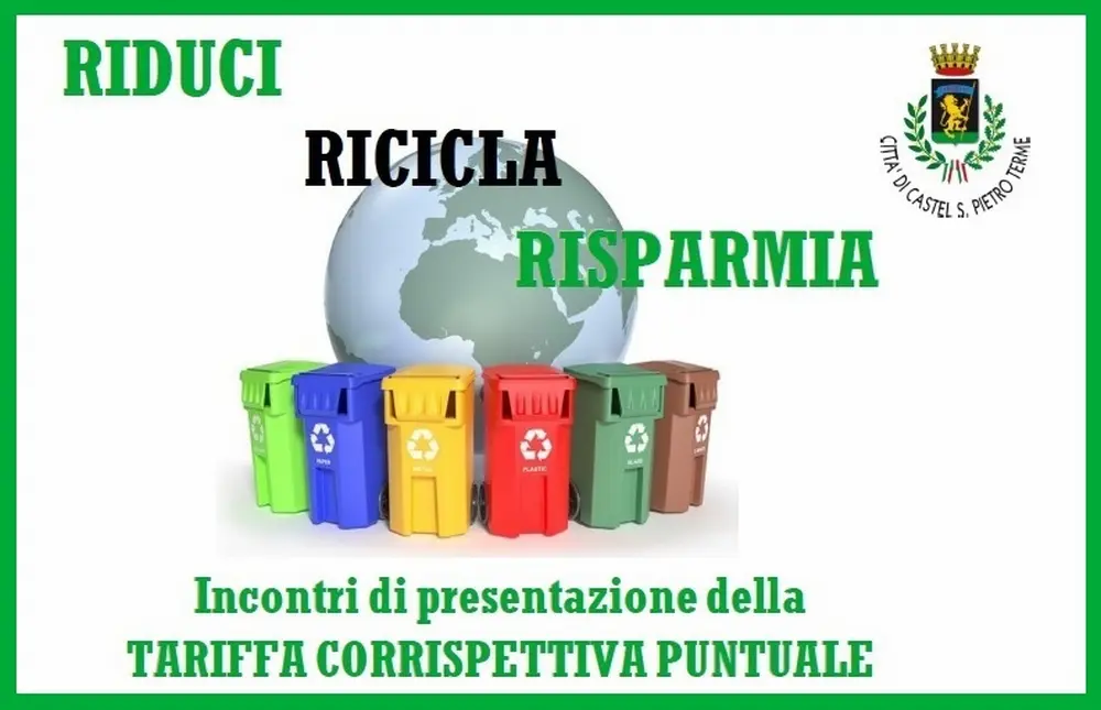 Tariffa Puntuale del servizio raccolta rifiuti:  martedì 16 ore 20,30 incontro alla Sala Sassi