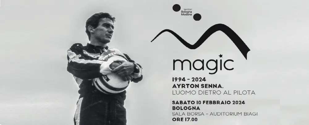 Sabato 10 a Bologna, Sala Borsa: Magic 1994/2024 - Ayrton Senna, l