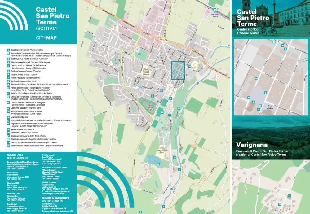 Aumentano i turisti: nasce la City Map di Castel San Pietro Terme