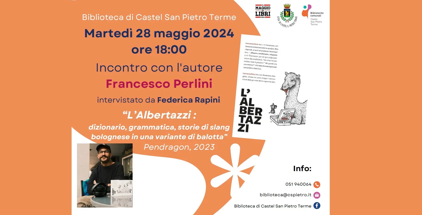 Autori in Biblioteca: martedì 28 alle ore 18 Francesco Perlini presenta “L’Albertazzi"