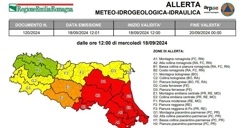 Emergenza idrogeologica e idraulica: chiusi scuole, impianti sportivi, parchi, biblioteche, cimiteri