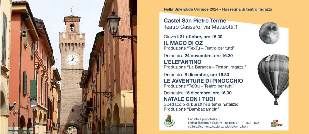 Al via gli spettacoli per bambini al Cassero: giovedì 31 ore 16,30 “Il mago di Oz”