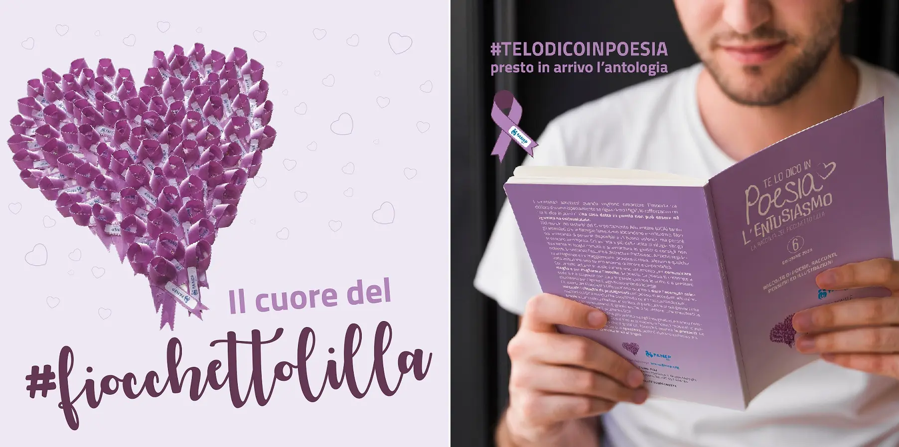 Fiocchetto Lilla Fanep: la giuria ha scelto i vincitori del 6° concorso Telodicoinpoesia