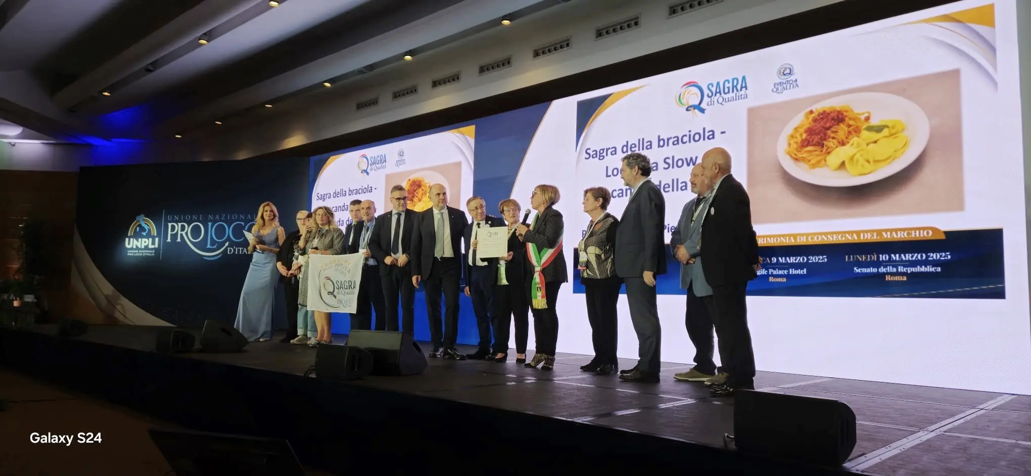 La Sagra della Braciola premiata in Senato con il marchio 