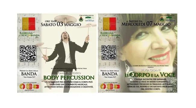 CrescInBanda 2025: iscrizioni al workshop di Body Music con Tommy Ruggero di sabato 3 