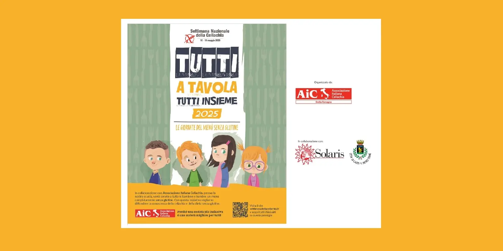 10-18 maggio - Settimana Nazionale della Celiachia: “Tutti a tavola, tutti insieme”