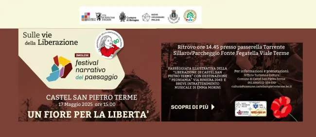 Sabato 17 dalle ore 15 “Un fiore per la libertà”,  passeggiata storica sulle vie della Liberazione 