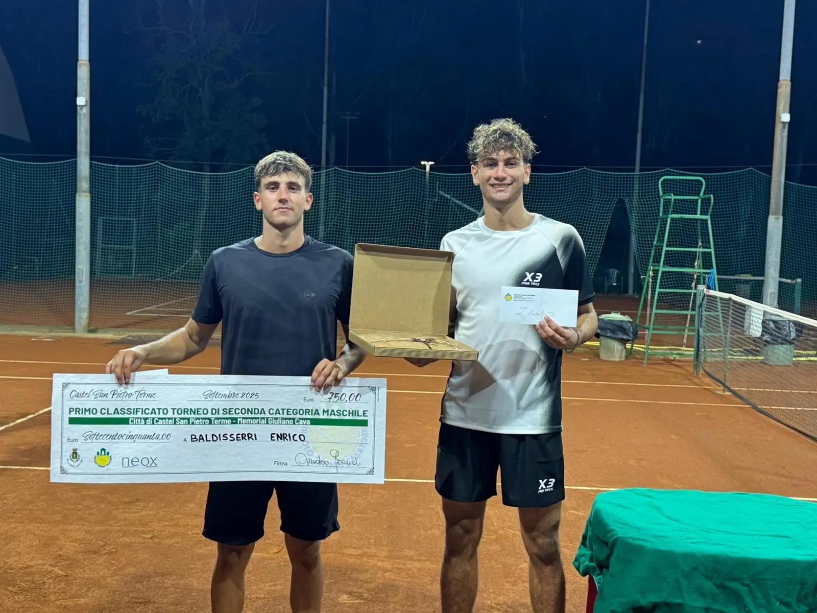 Successo per il 4° Torneo “Città di Castel San Pietro” nel segno del ricordo e del grande tennis