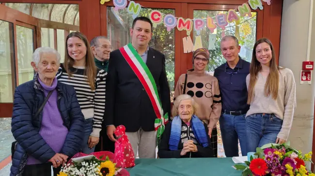 Castel San Pietro Terme ha festeggiato i 100 anni di Maria Bacchilega
