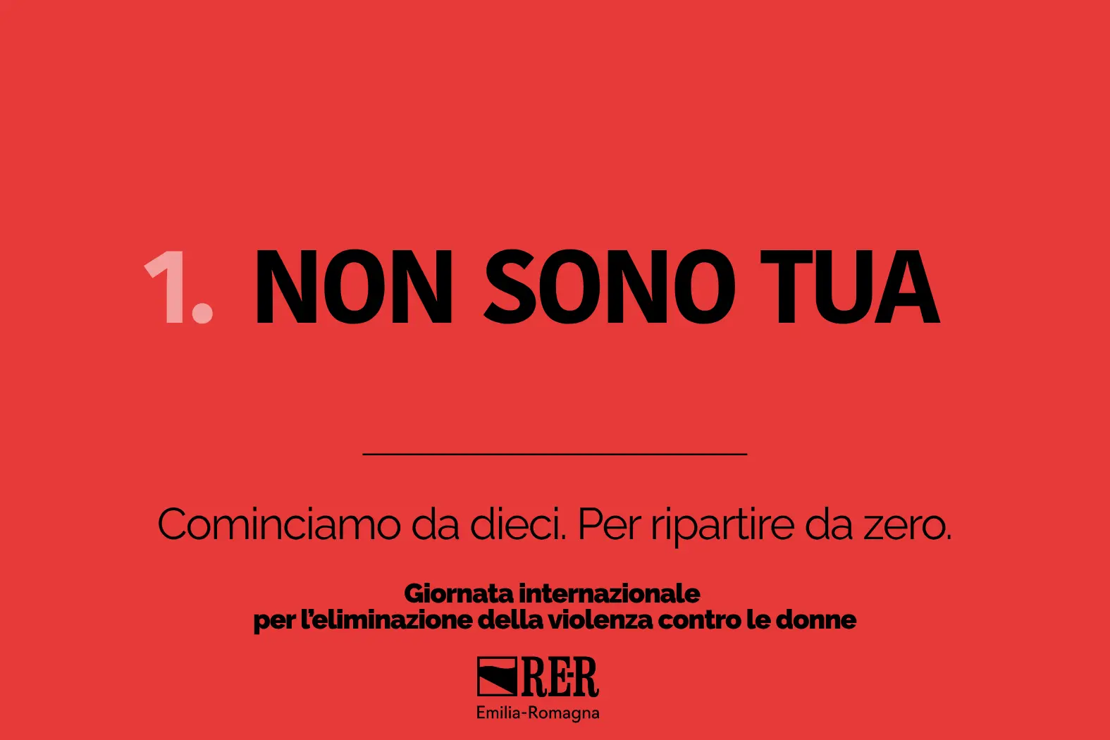 Nuova campagna multilingue ‘Non sono tua’ nelle città dell’Emilia-Romagna 
