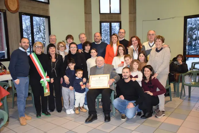 Il 6 gennaio Osteria Grande ha festeggiato i 100 anni di Lazzaro Bergami
