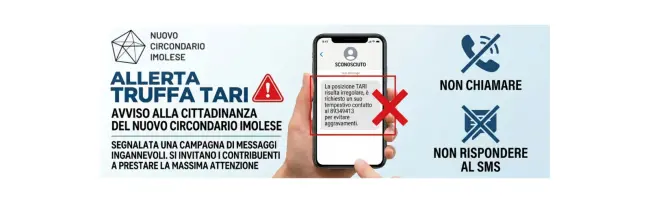 Allerta sms fraudolenti su presunte irregolarità TARI 