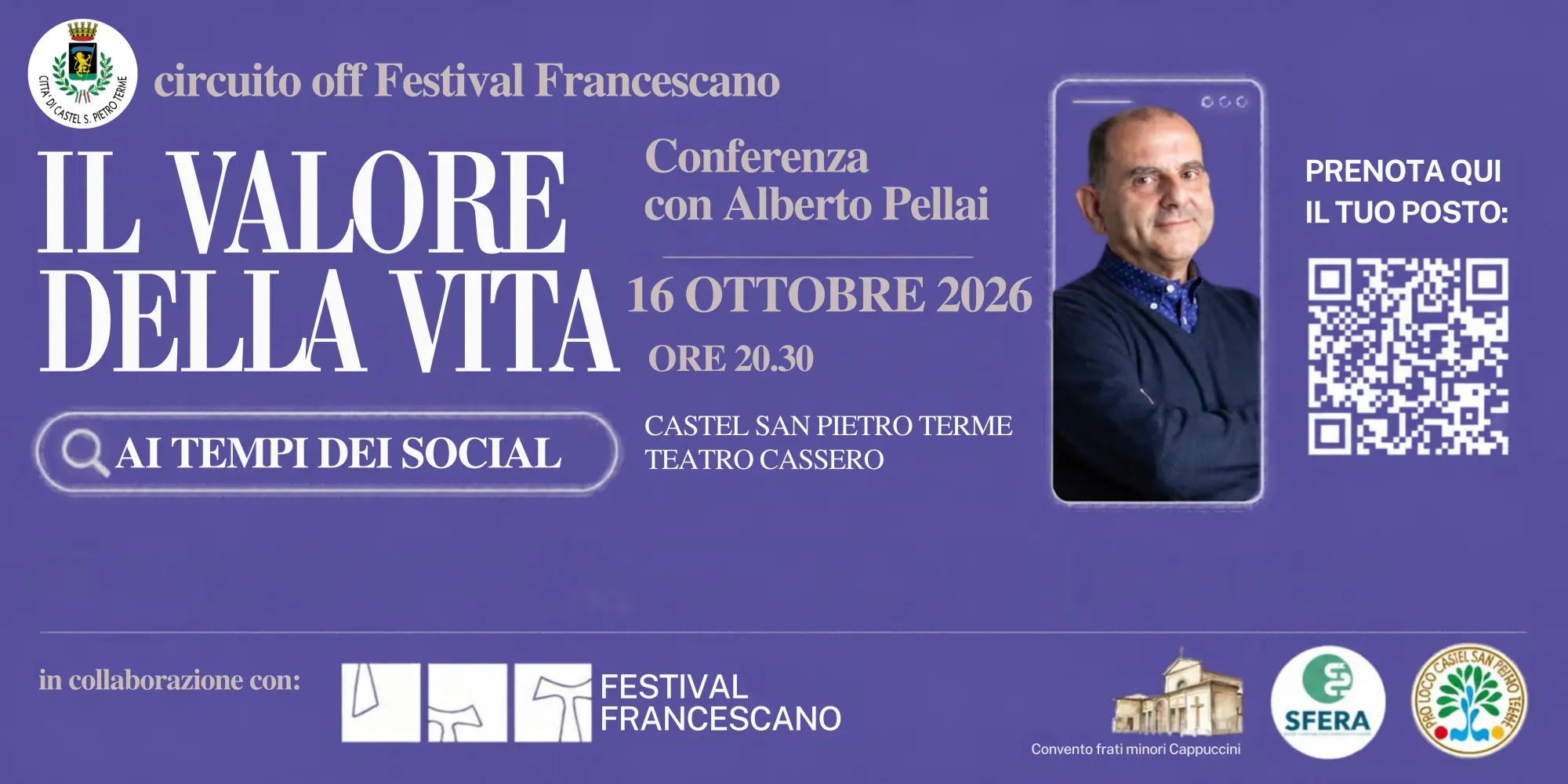 Prenota qui il tuo posto per ALBERTO PELLAI CON  “IL VALORE DELLA VITA AI TEMPI DEI SOCIAL”